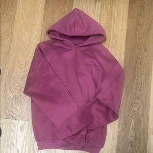 COMFRT oversized minimalist sweat set in BERRY